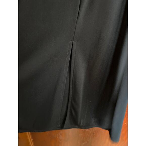 VINTAGE Black NWT Classic Liz Claiborne Maxi Dress Medium - Picture 8 of 9